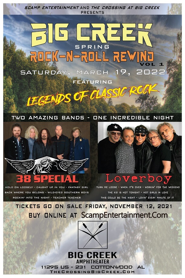 Scamp Entertainment Presents 38 Special & Loverboy Live In Concert